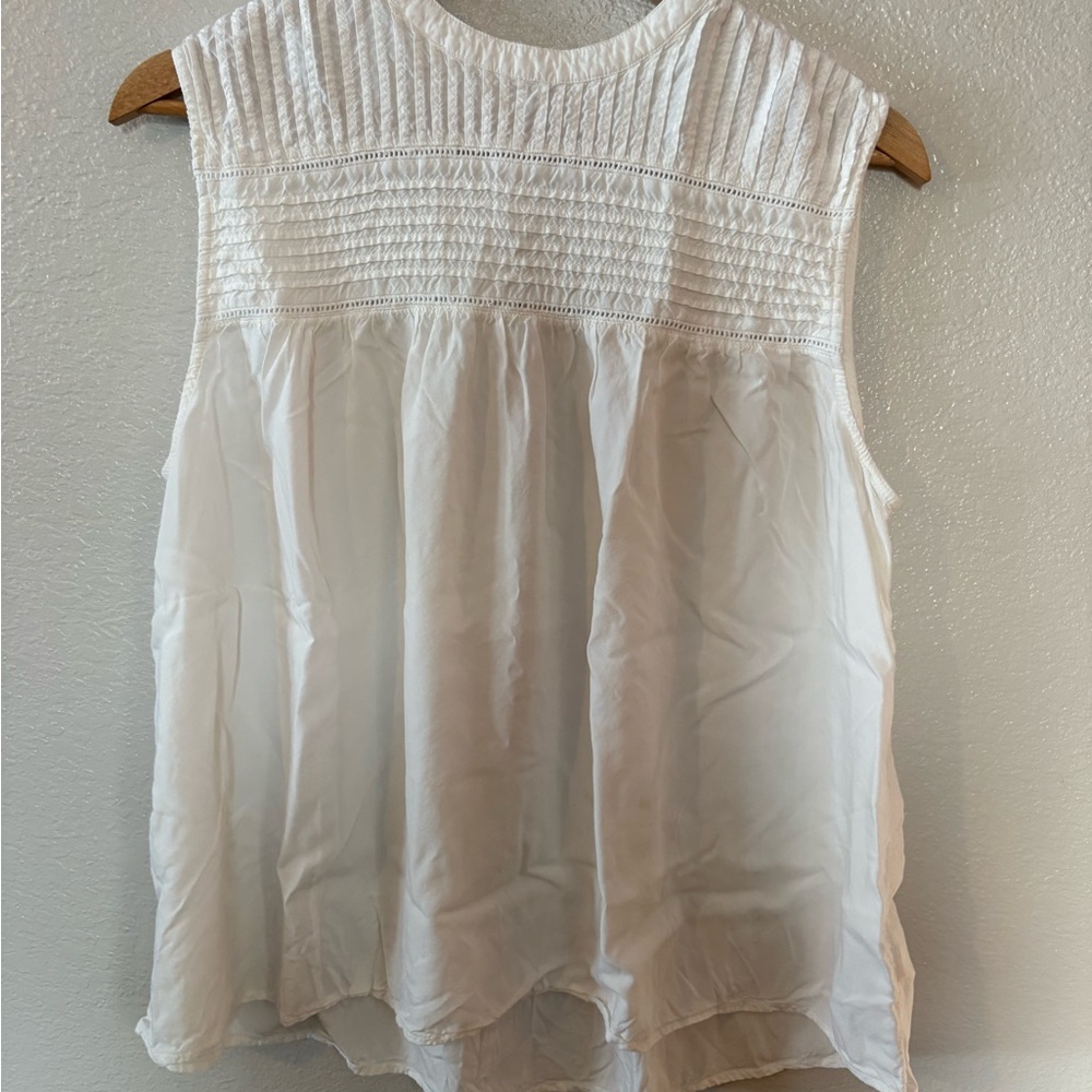 Old Navy White Textured Blouse